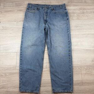Vintage Levis 550 Jeans Mens 40x30 Blue Relaxed Fit 90s Light Wash